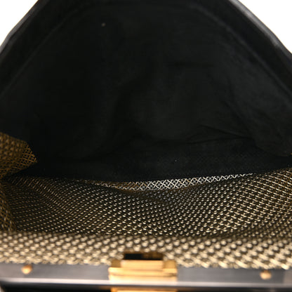 Fendi Patent Large Peekaboo Iconic Satchel Black 6 of 17
