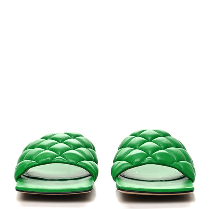 Bottega Veneta Nappa Matelasse Padded Flat Sandals 40 Parakeet 2 of 9