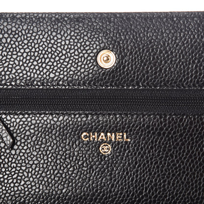 Chanel Caviar Quilted Wallet On Chain WOC Black 8 of 11