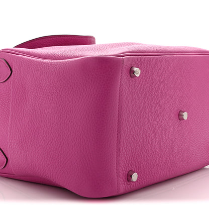 Hermes Taurillon Clemence Lindy 30 Magnolia 9 of 10