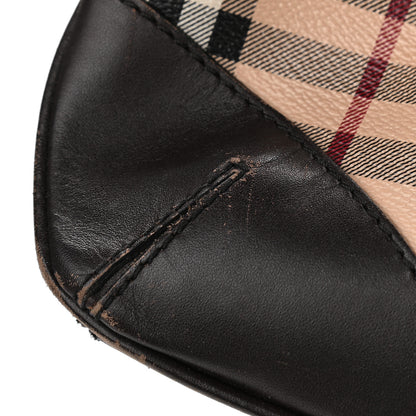 Burberry Haymarket Check Hartham Crossbody Chocolate 13 of 14