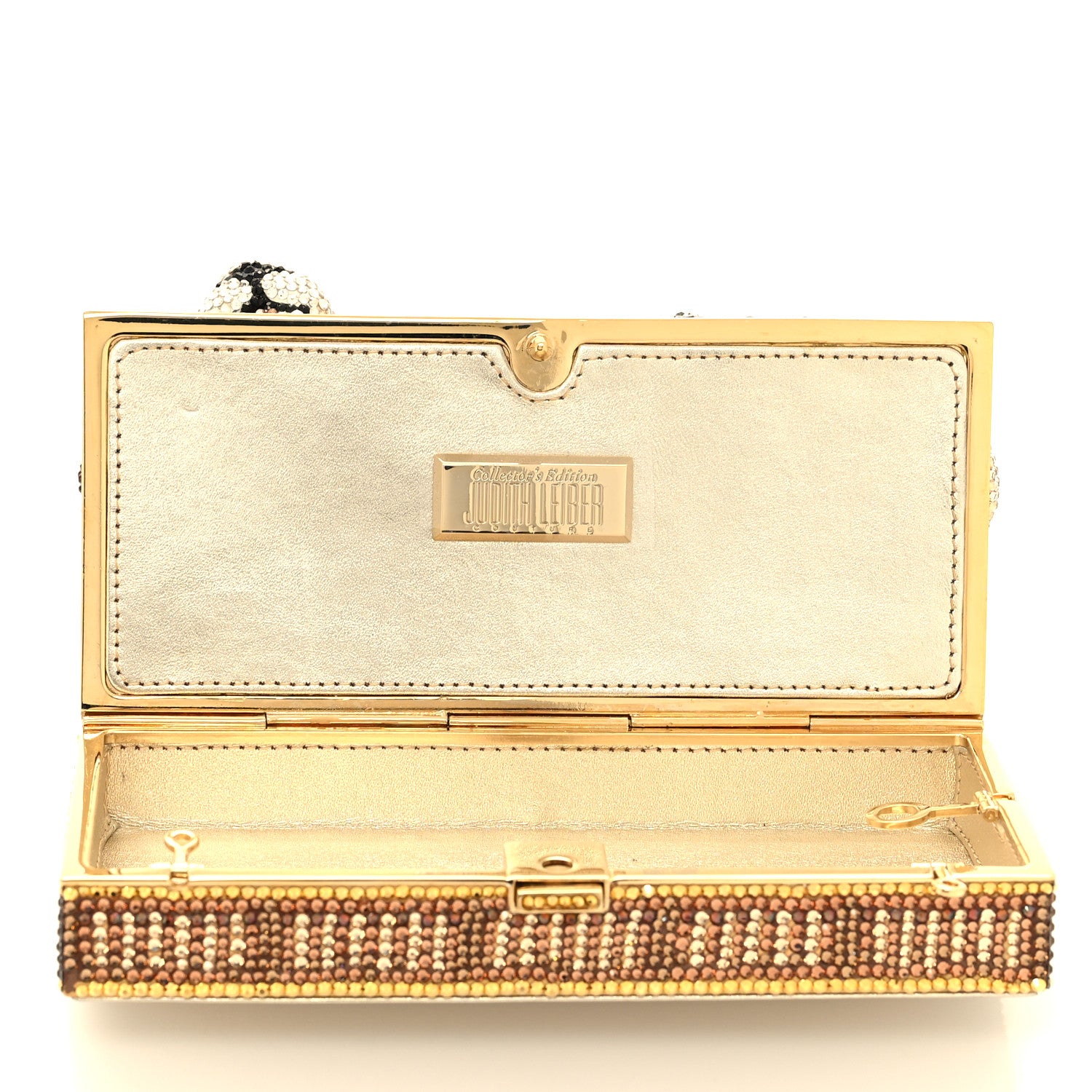 Judith Leiber Crystal Lion Pedestal Minaudiere Clutch 5 of 10