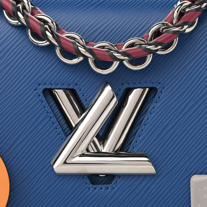 Louis Vuitton Epi Twist Braided Strap Shoulder Bag MM Bleu Roi 8 of 11