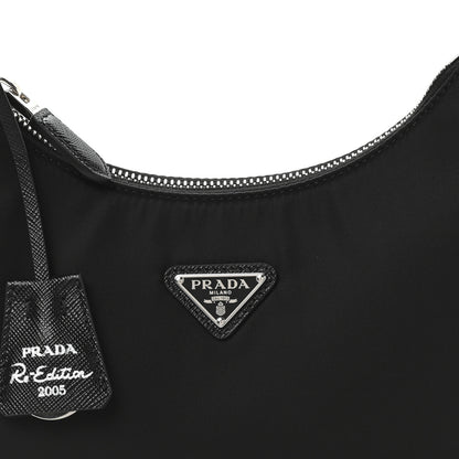 Prada Tessuto Nylon Mini Re-Edition 2000 Bag Black 8 of 10
