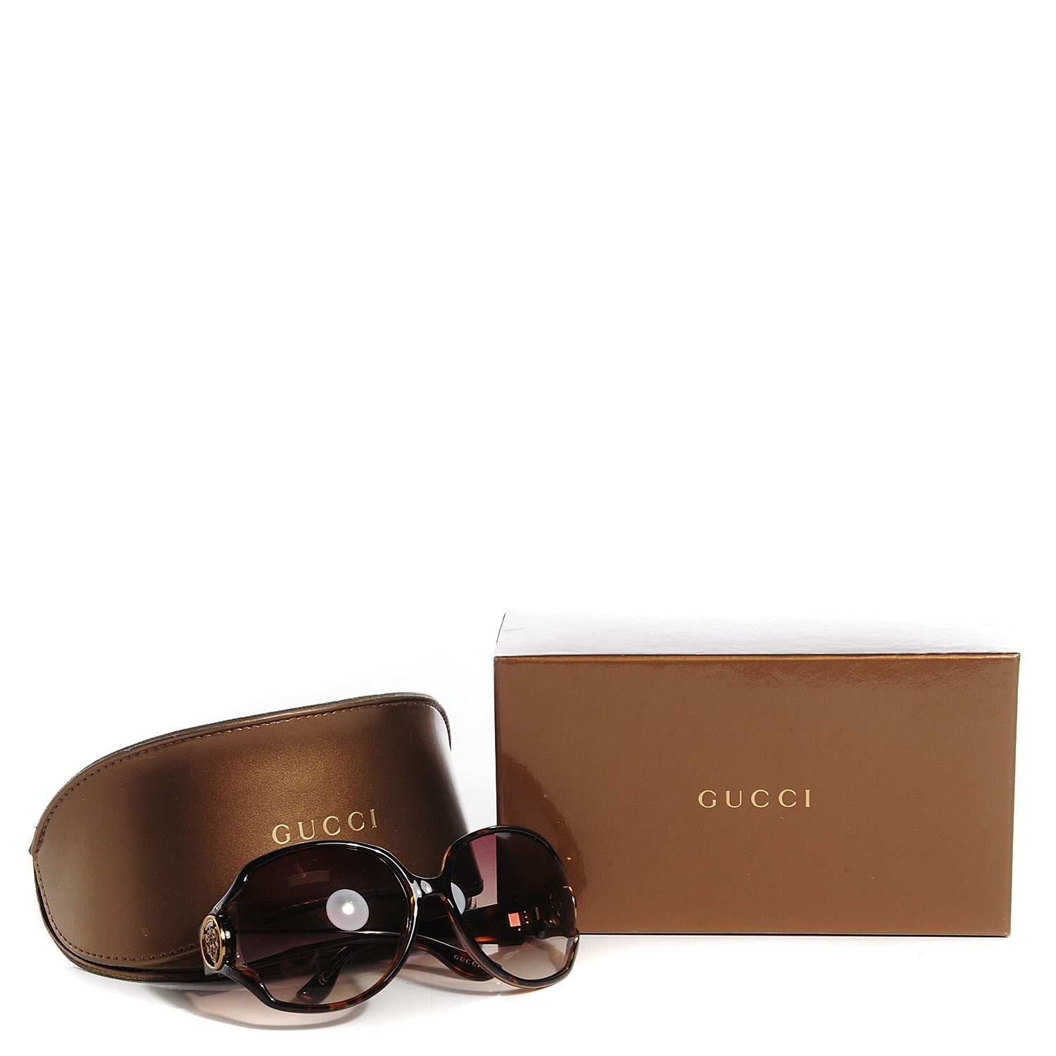 Gucci Tortoise GG Crest Sunglasses 3061 7 of 7