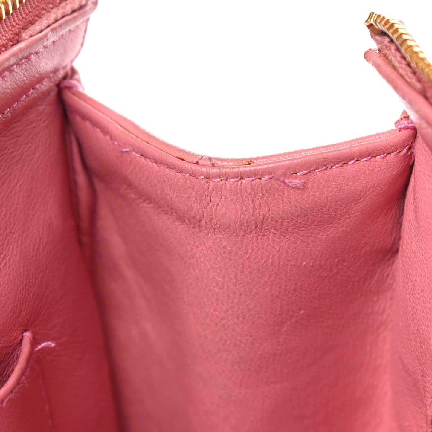 Lambskin Quilted Pocket Flap Shoulder Bag Pink