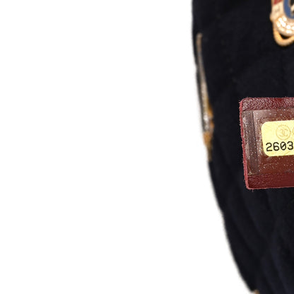 Chanel Wool Lambskin Quilted Paris Hamburg Charms Waist Bag Dark Navy 7 of 10