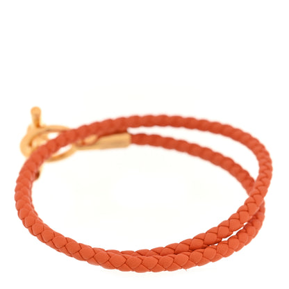 Hermes Swift Glenan Double Tour Bracelet T2 Orange 3 of 5