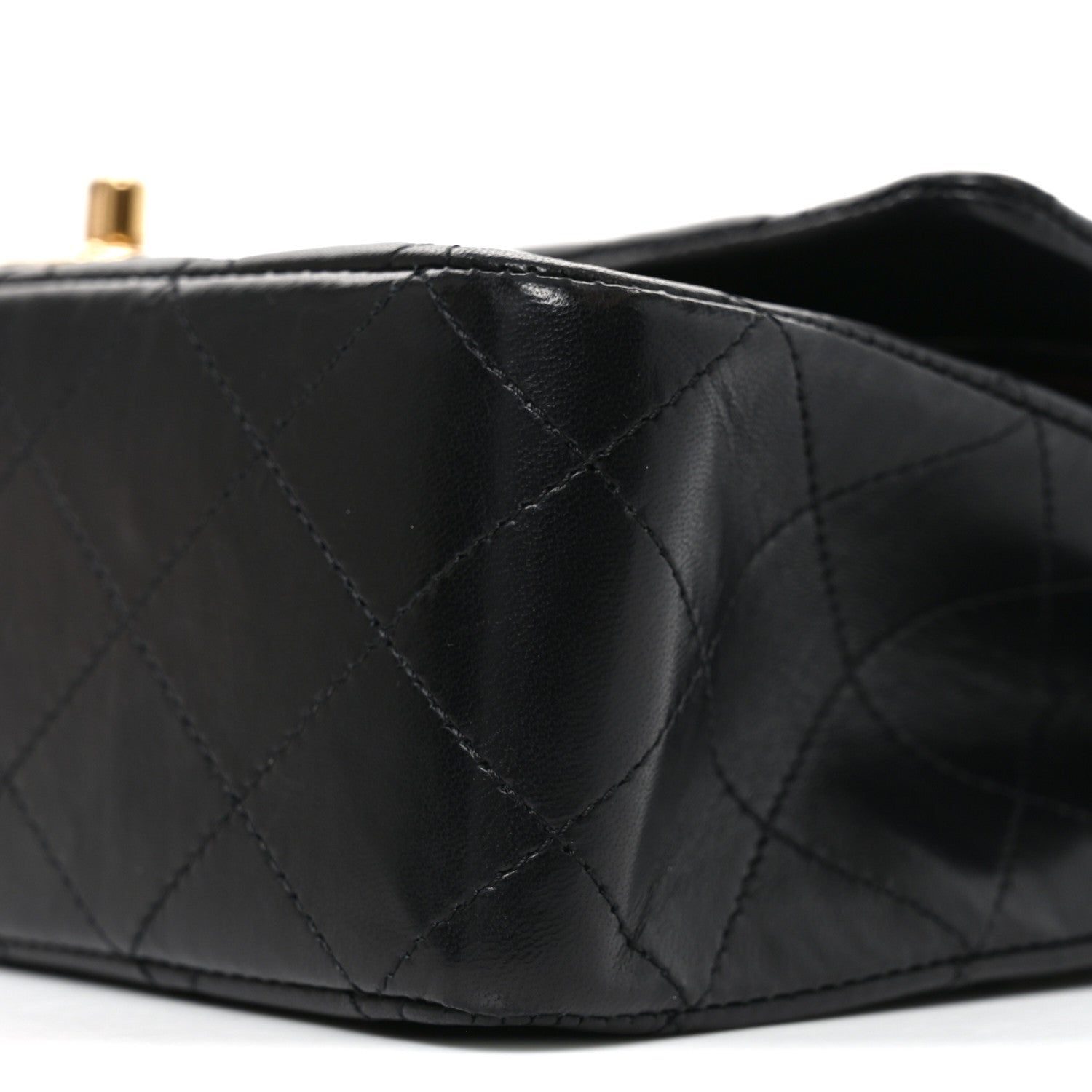 Chanel Lambskin Quilted Medium Double Flap Black 10 of 10