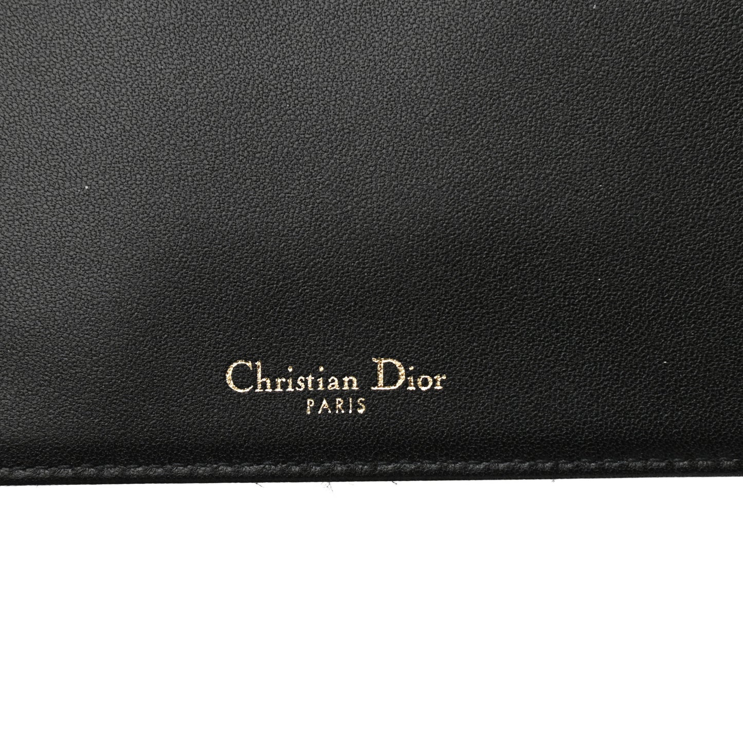 Satin Cannage Lady Dior Clutch Black