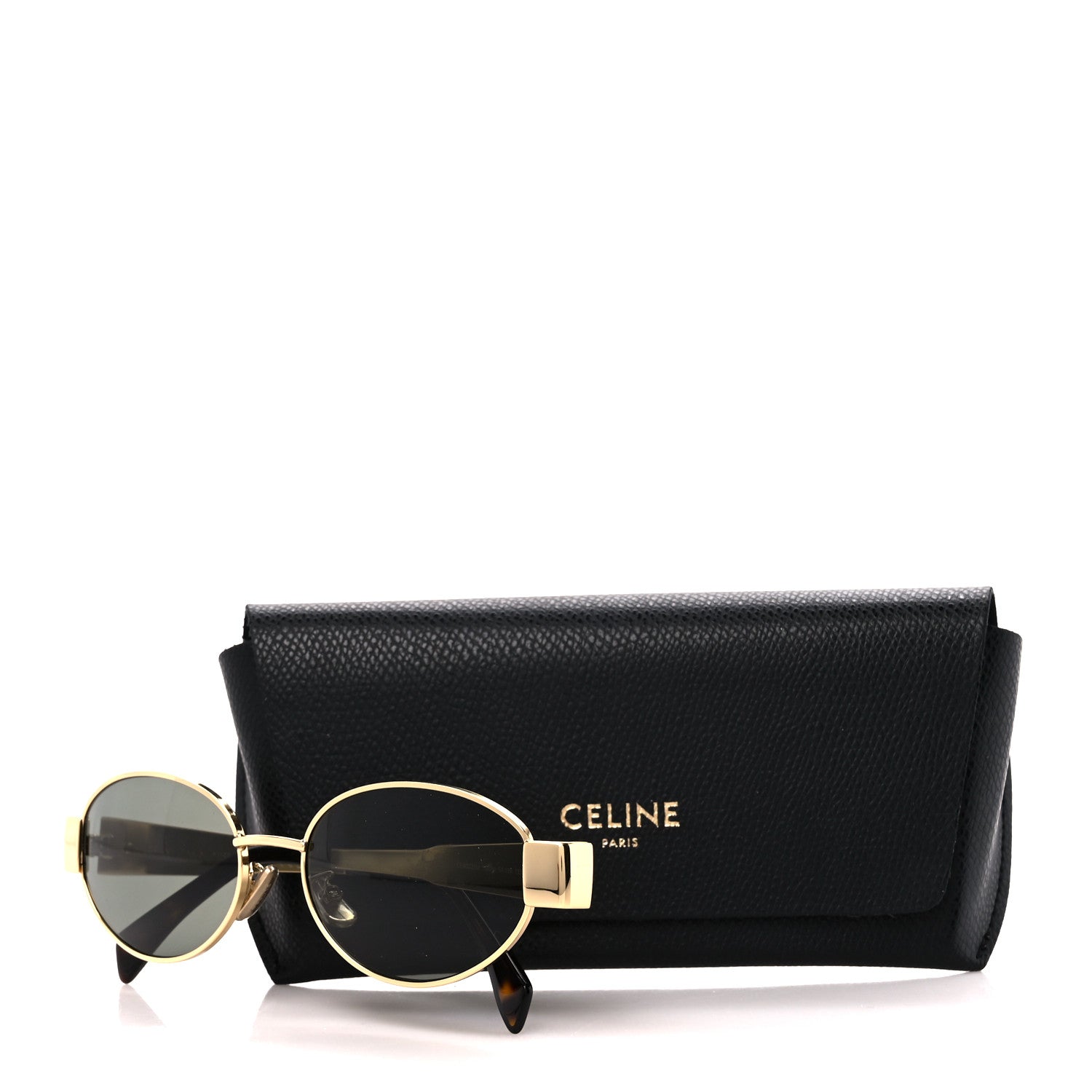 Celine Metal Triomphe 01 Sunglasses CL40235U Gold Green 8 of 8
