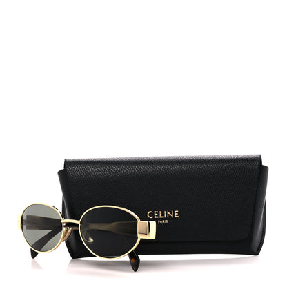 Celine Metal Triomphe 01 Sunglasses CL40235U Gold Green 8 of 8