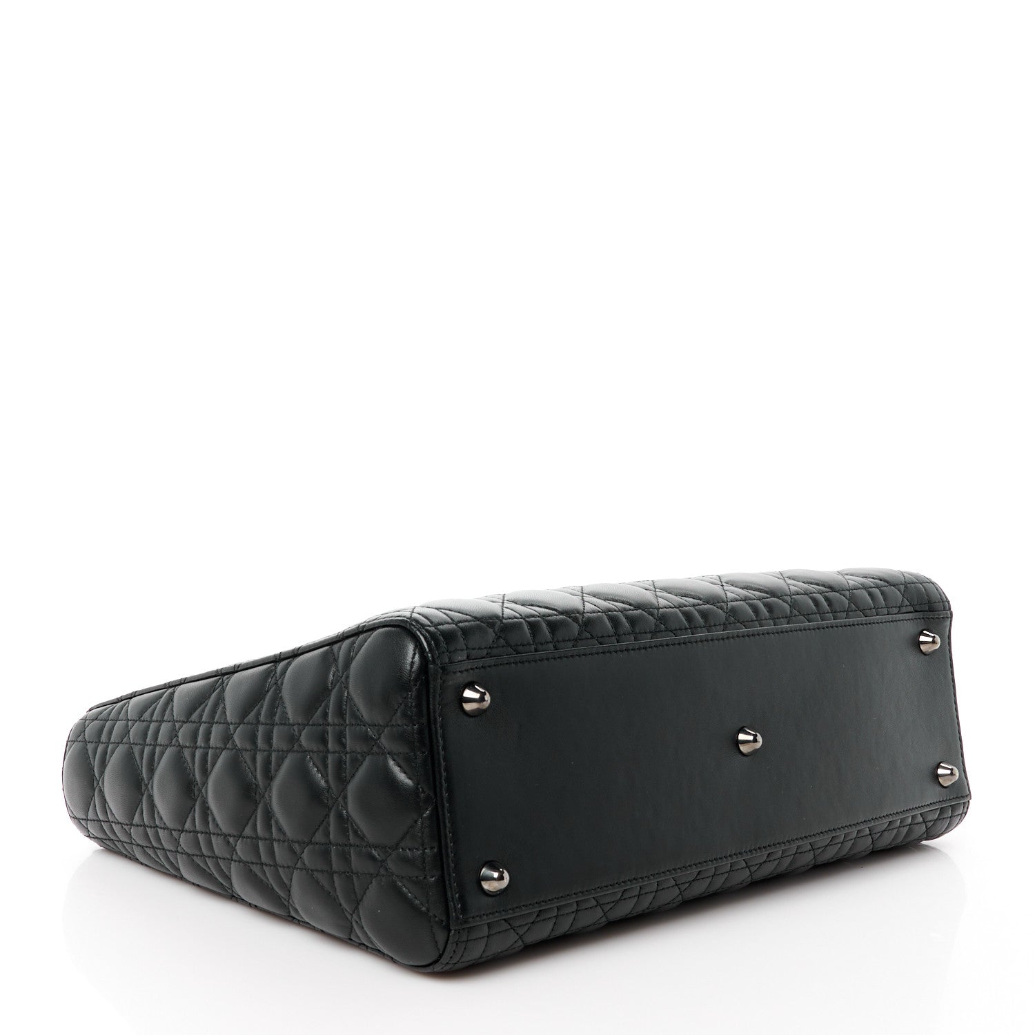 Christian Dior Lambskin Cannage Large Lady Dior Black 4 of 11