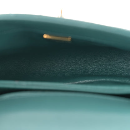 Chanel Caviar Quilted Extra Mini Coco Handle Flap Green 5 of 11