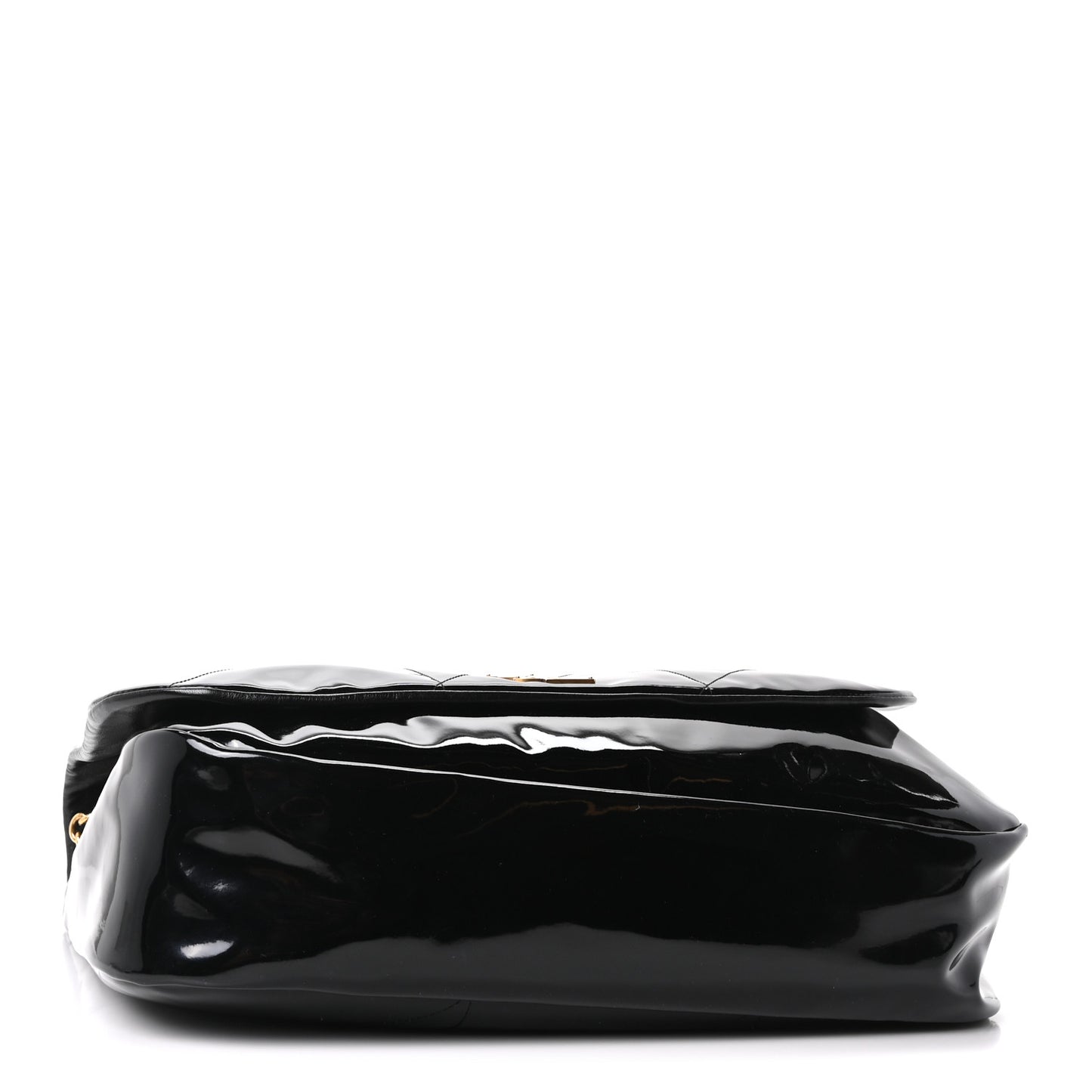 Patent Matelasse Monogram Large Jamie 4.3 Black