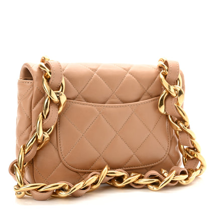 Chanel Lambskin Quilted Small CC Funky Town Flap Beige 3 of 10