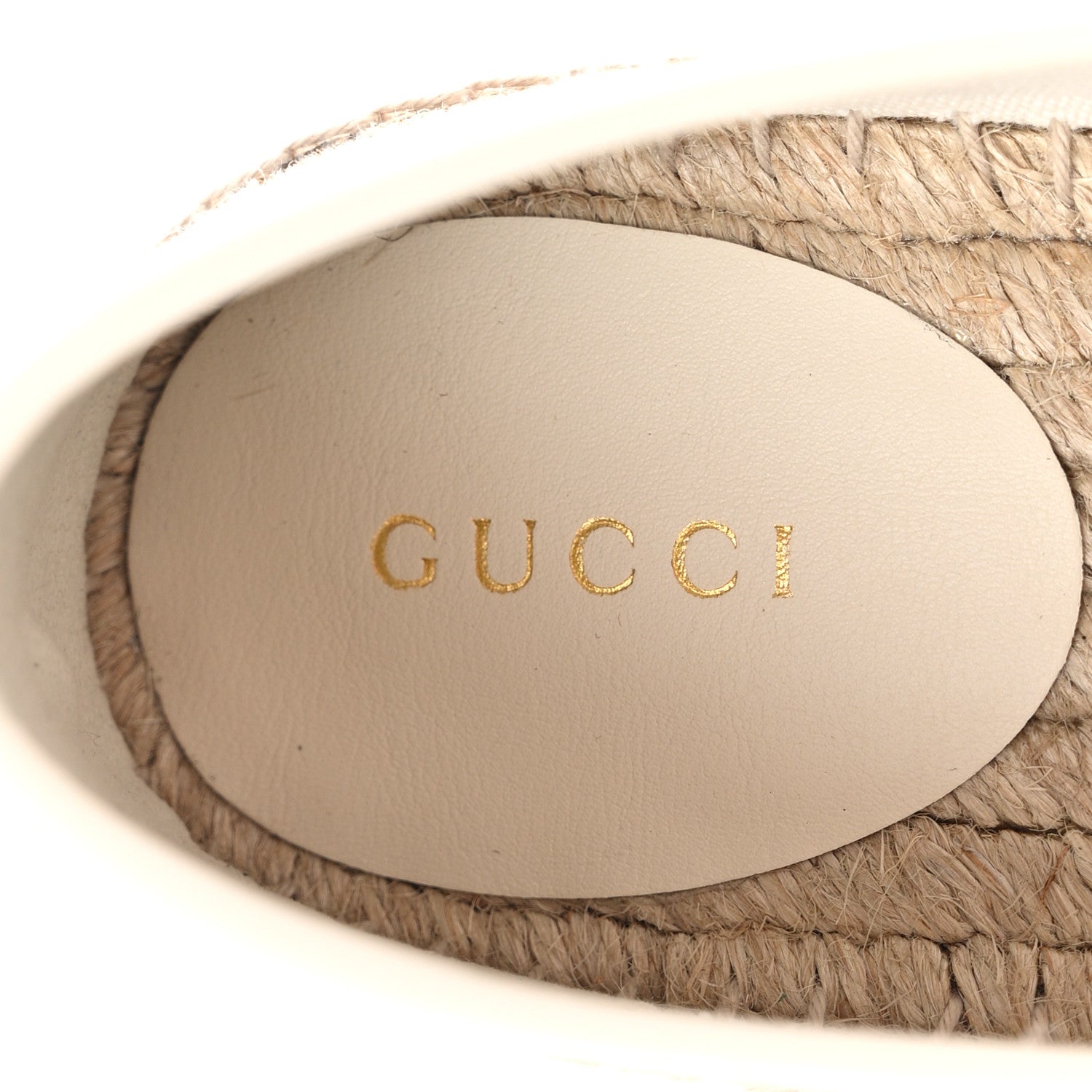 Gucci X PIKARAR GG Supreme Monogram Espadrilles 39 Beige Ebony White 6 of 9