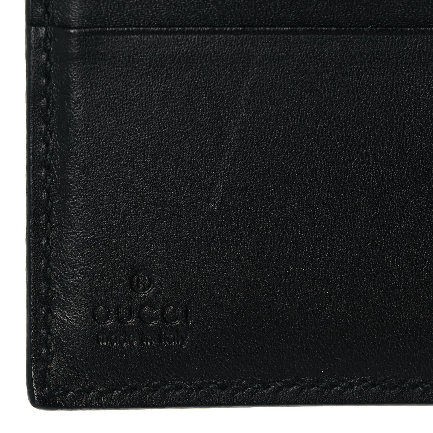 Gucci GG Supreme Monogram Pearl Studded French Wallet Black 7 of 13