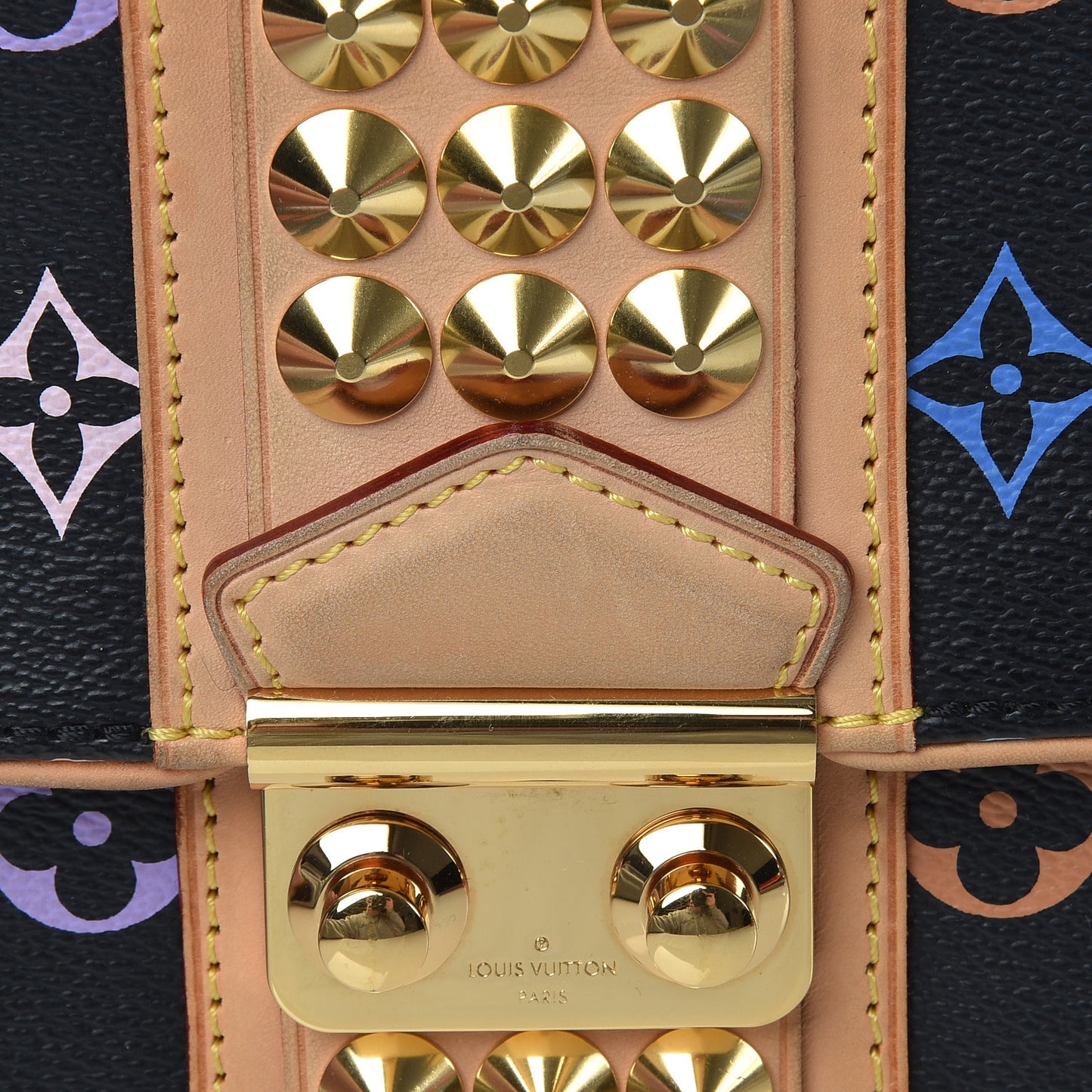 Monogram Multicolor Courtney Clutch Black