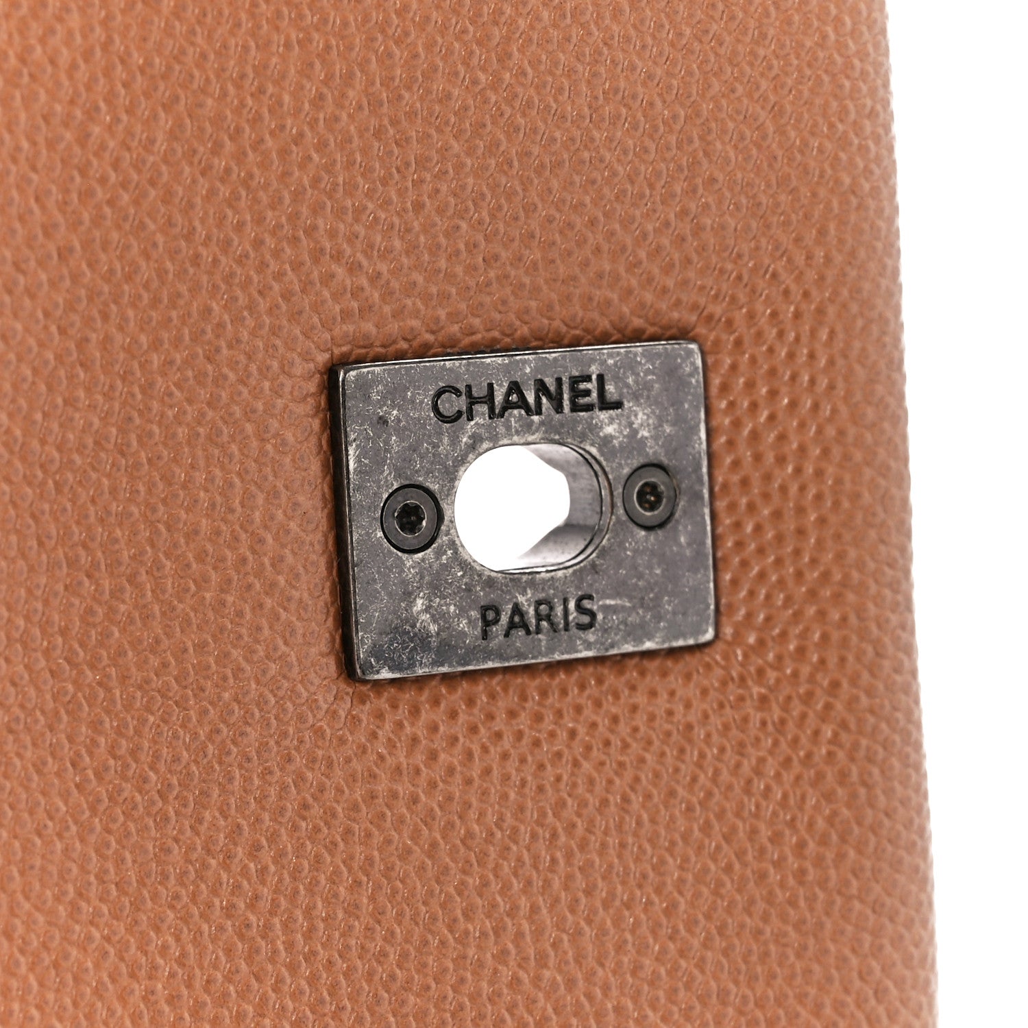 Chanel Caviar Quilted Medium Coco Handle Flap Light Beige 6 of 11