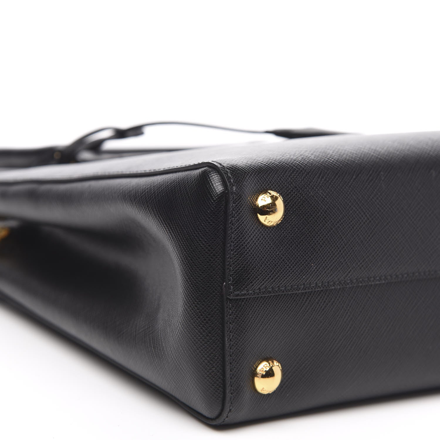 Prada Saffiano Lux Small Parabole Tote Black 8 of 9