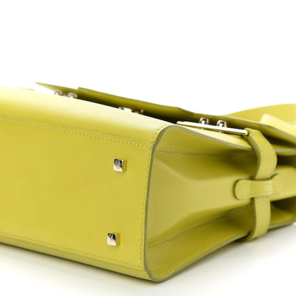Delvaux Calfskin MM Tempete Satchel Absinthe Lime 8 of 8