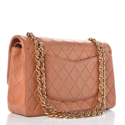 Chanel Lambskin Quilted Medium Double Flap Camel 4 of 13