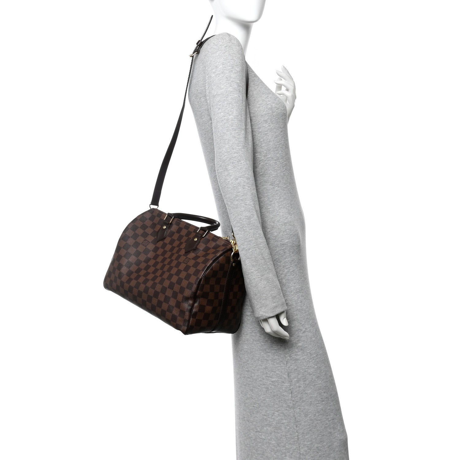 Louis Vuitton Damier Ebene Speedy Bandouliere 30 2 of 13