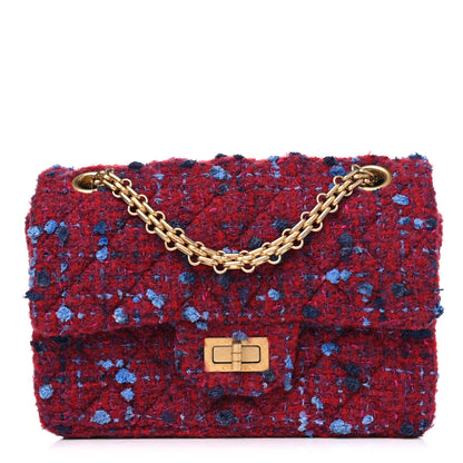 Chanel Tweed Quilted 2.55 Reissue Mini Flap Red Multicolor 1 of 4