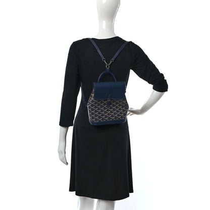Goyard Goyardine Calfskin Mini Alpin Backpack Navy 2 of 8