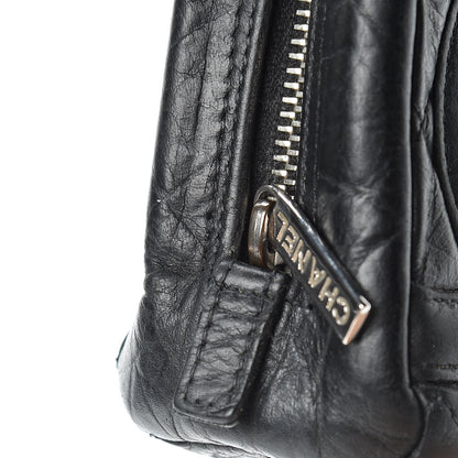 Chanel Distressed Calfskin Cambon Cosmetic Case Black 16 of 17
