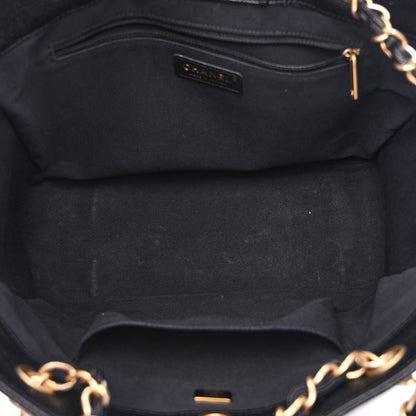 Chanel Caviar Quilted Small Shopping Tote Black 5 of 11