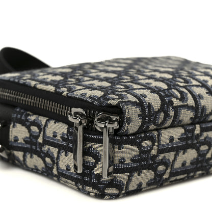 Christian Dior Oblique Pouch Navy Blue 10 of 11
