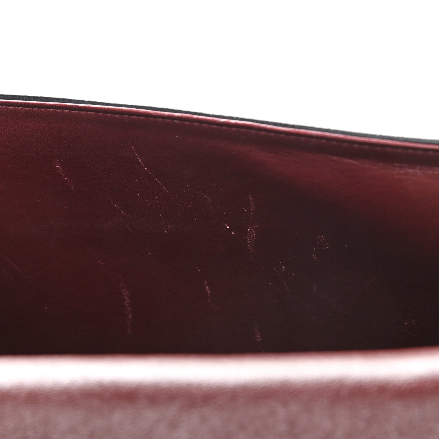 Celine Natural Calfskin Medium Trotteur Burgundy 9 of 13