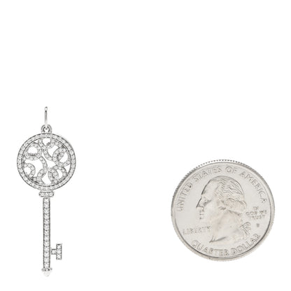 Tiffany Platinum Diamond Small Bubbles Key Pendant 2 of 5