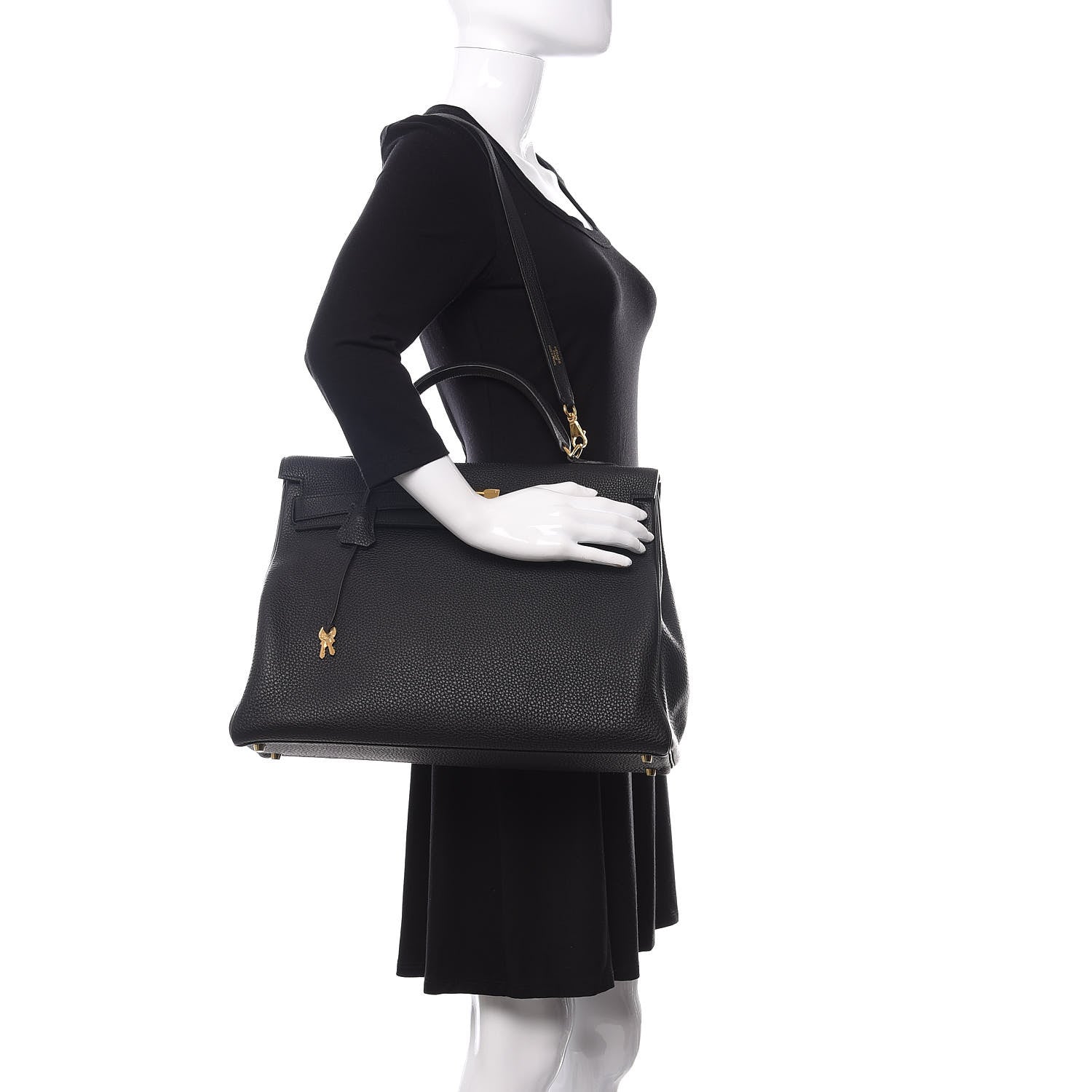 Hermes Togo Kelly Retourne 40 Black 2 of 37