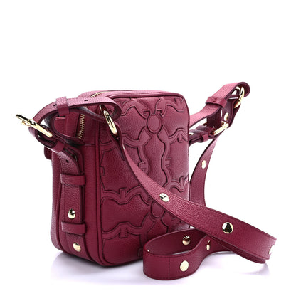 Salvatore Ferragamo Calfskin Gancini Camera Case Melagrana 2 of 9