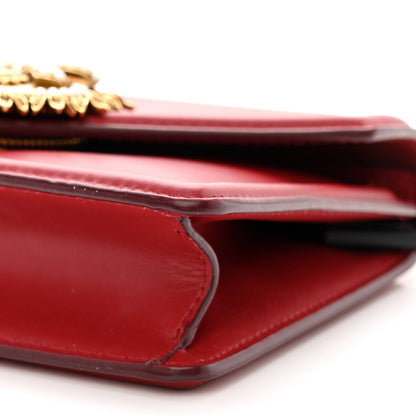 Dolce & Gabbana DOLCE &amp; GABBANA Smooth Calfskin Small Devotion Envelope Top Handle Bag Red 9 of 11