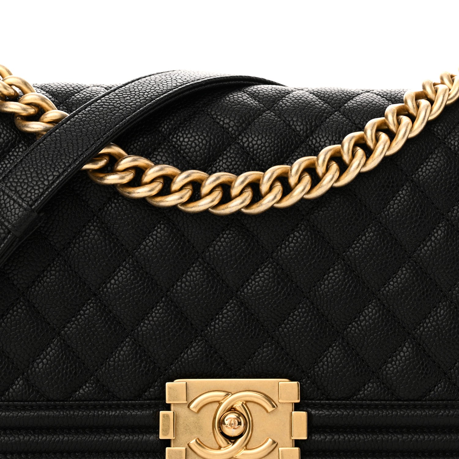 Chanel Caviar Quilted Medium Boy Flap Black 8 of 11