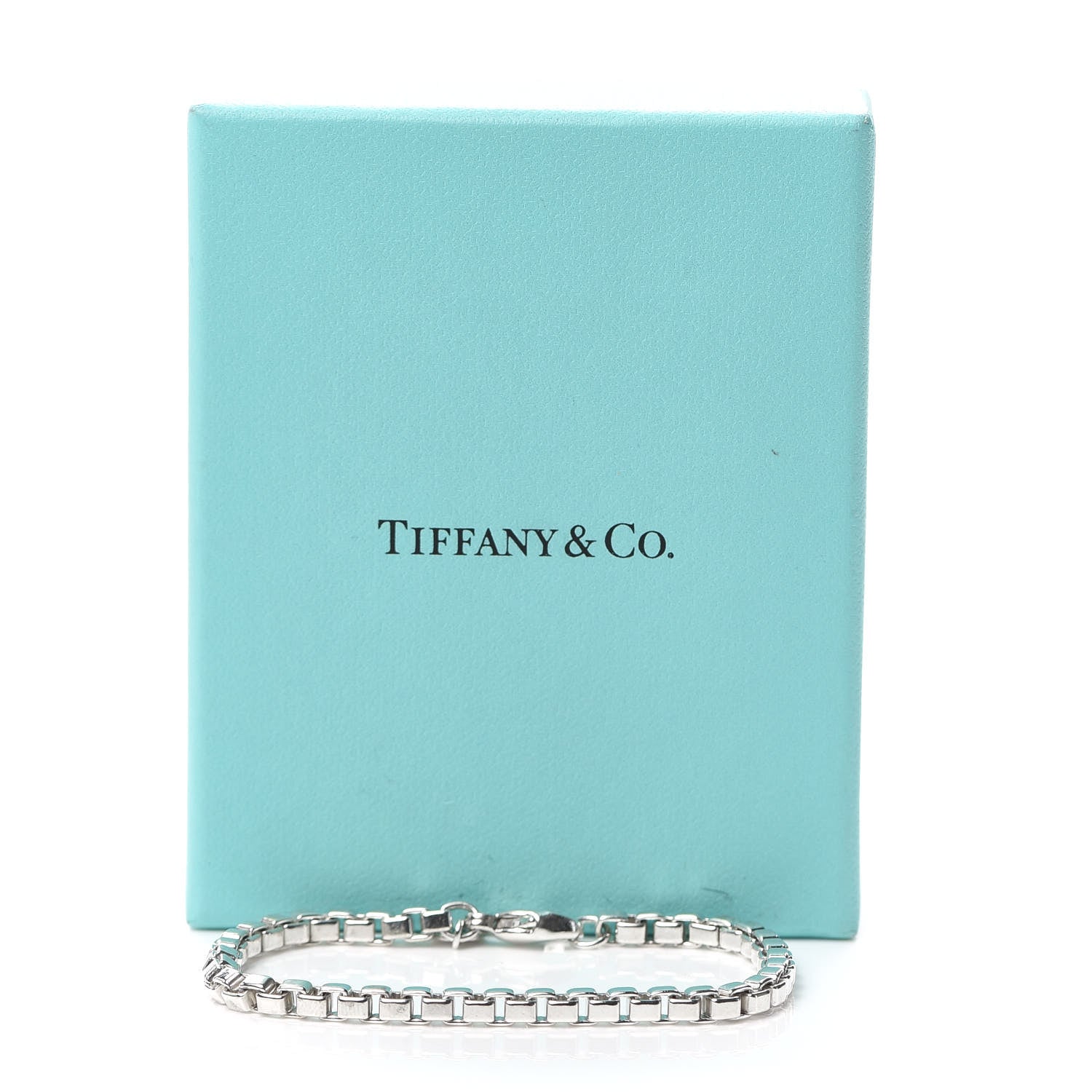 Tiffany Sterling Silver 4mm Venetian Link Bracelet 8 of 8