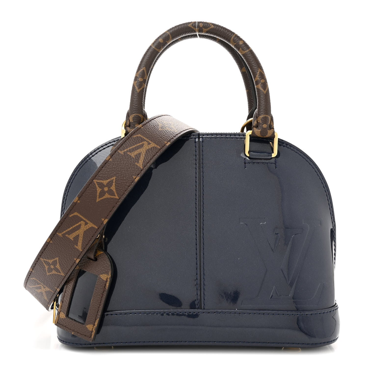Louis Vuitton Patent Monogram Alma BB Marine 1 of 12