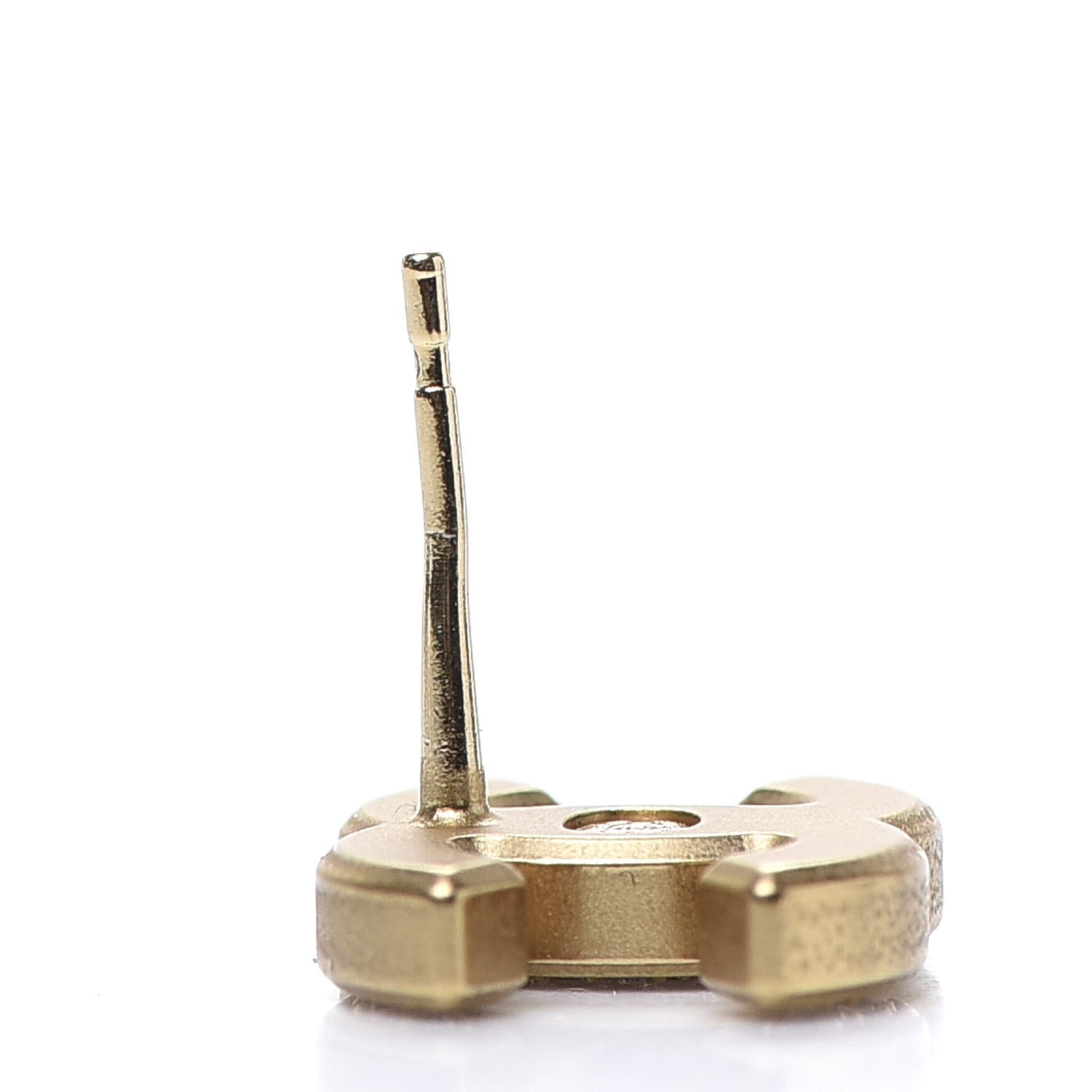Chanel Crystal CC Earrings Gold 5 of 6