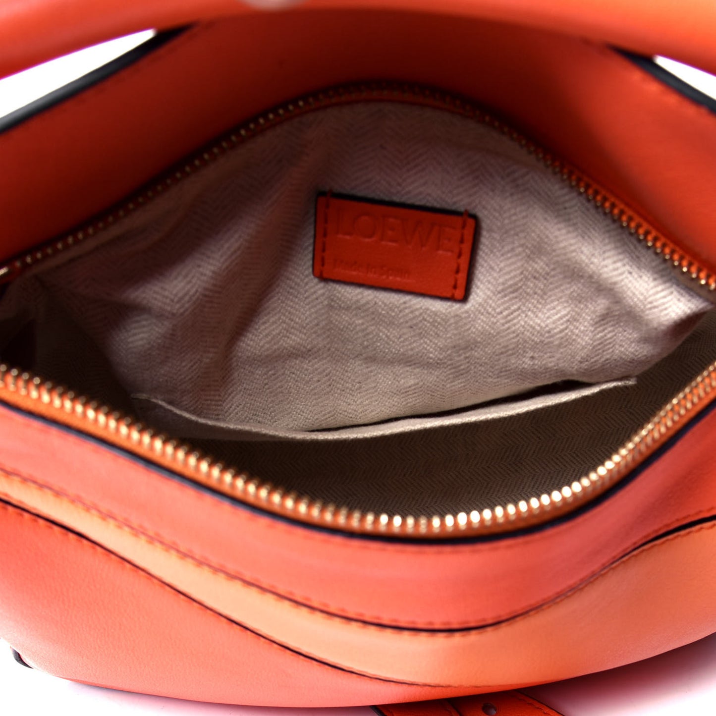 Calfskin Small Puzzle Bag Orange