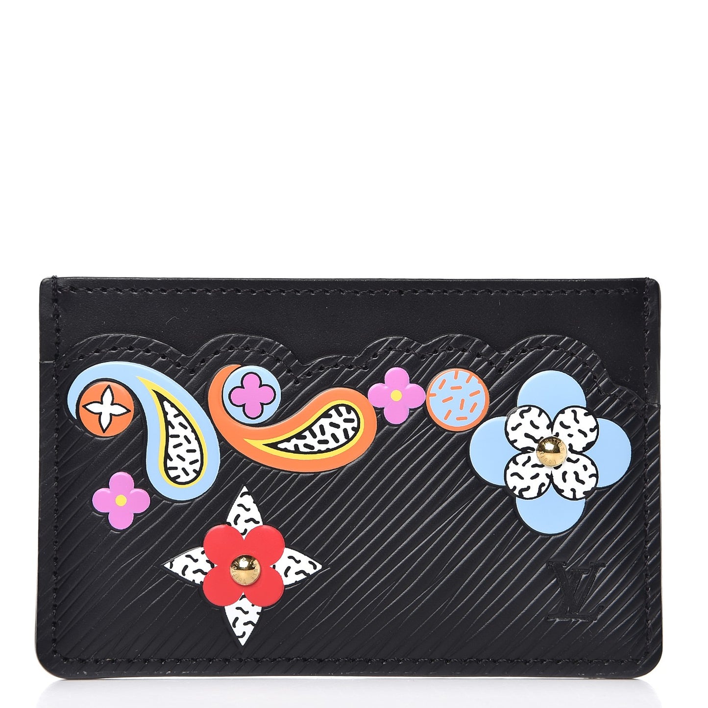Epi Flower Remix Card Holder Black