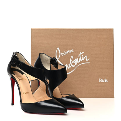 Christian Louboutin Shiny Nappa Sharpeta 100 Pumps 36.5 Black 11 of 11