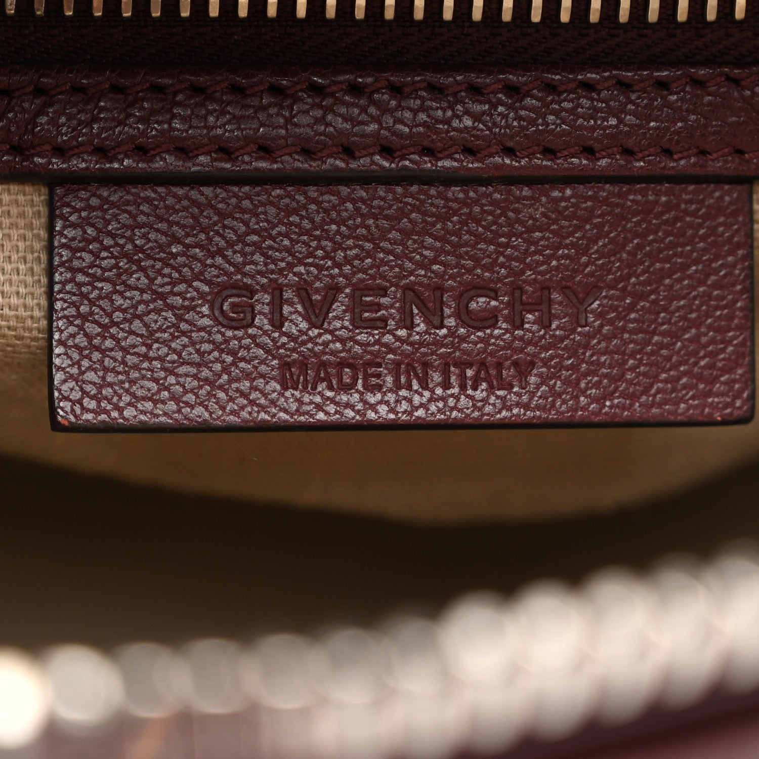 Givenchy Sugar Goatskin Mini Antigona Oxblood 6 of 11