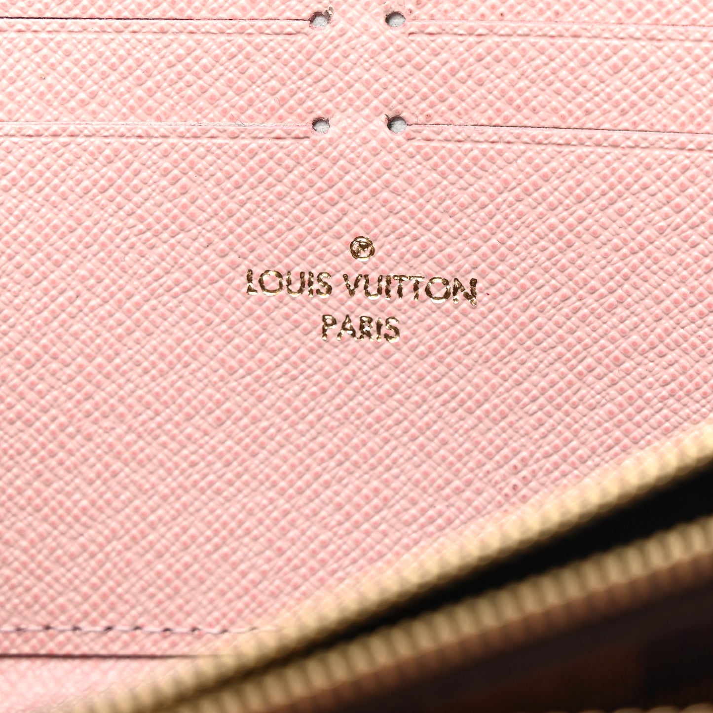 Damier Ebene Clemence Wallet Rose Ballerine