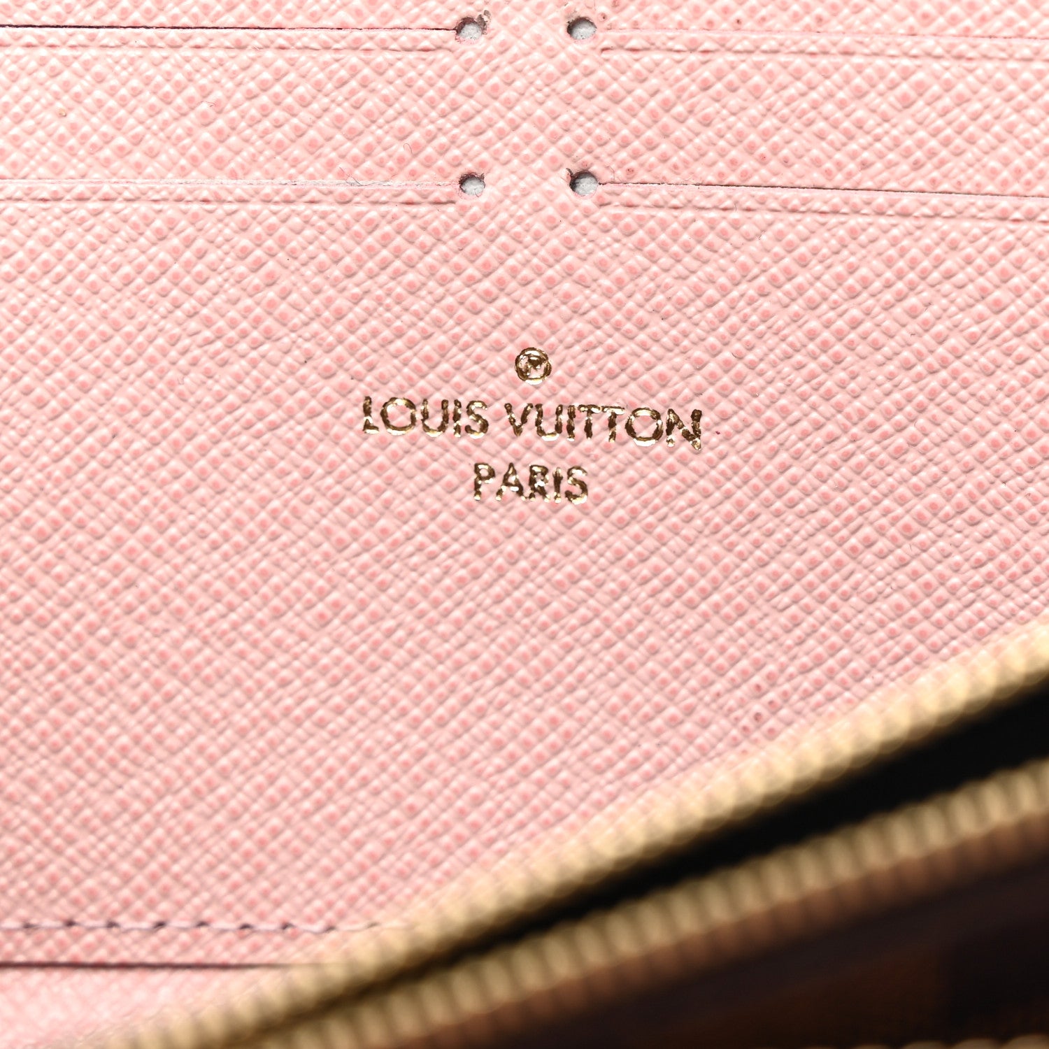 Louis Vuitton Damier Ebene Clemence Wallet Rose Ballerine 6 of 9