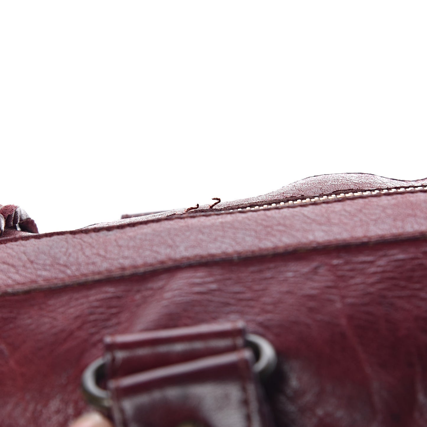 Chevre Classic Hardware Twiggy Rouge Grenat
