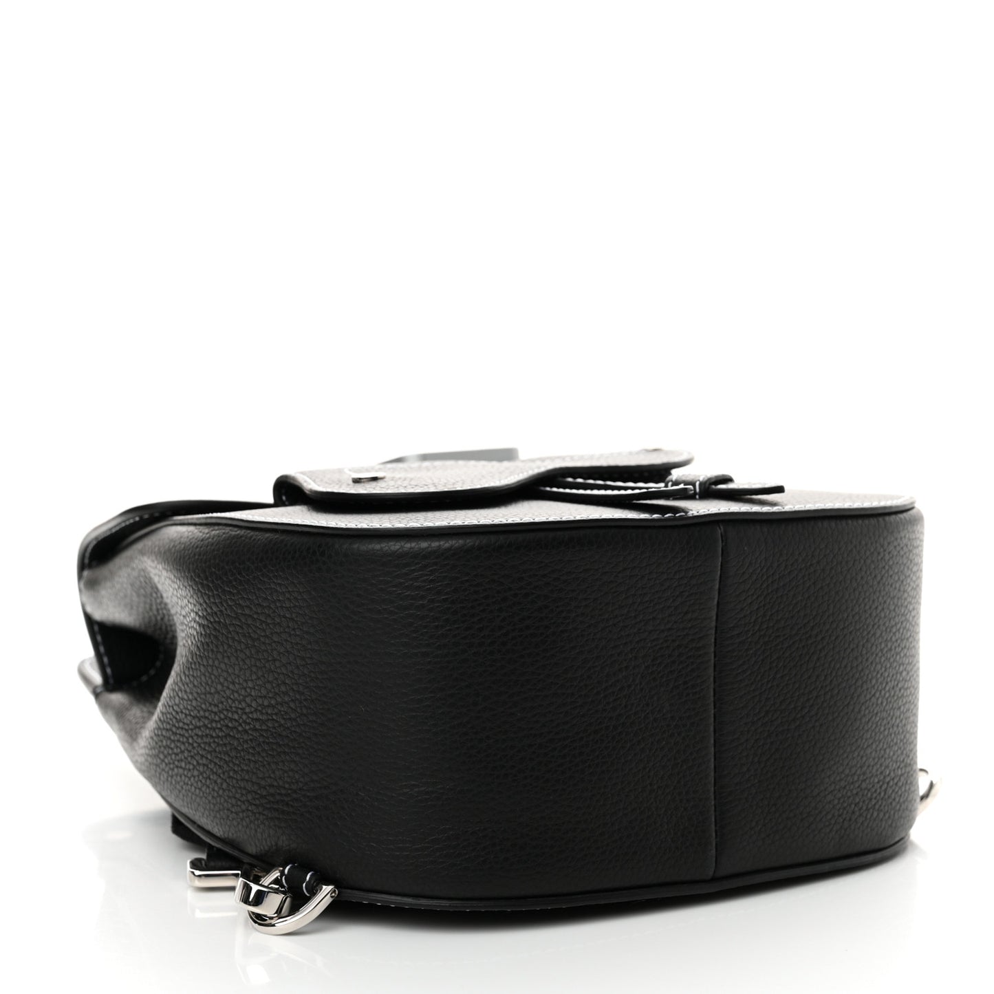 Grained Calfskin Mini Gallop Sling Bag Black
